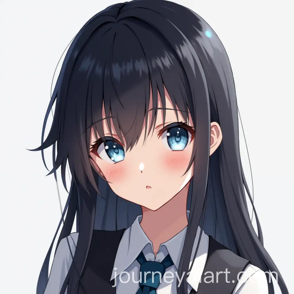 Anime-Girl-with-Dark-Hair-and-Blue-Eyes-in-SemiRealistic-Style