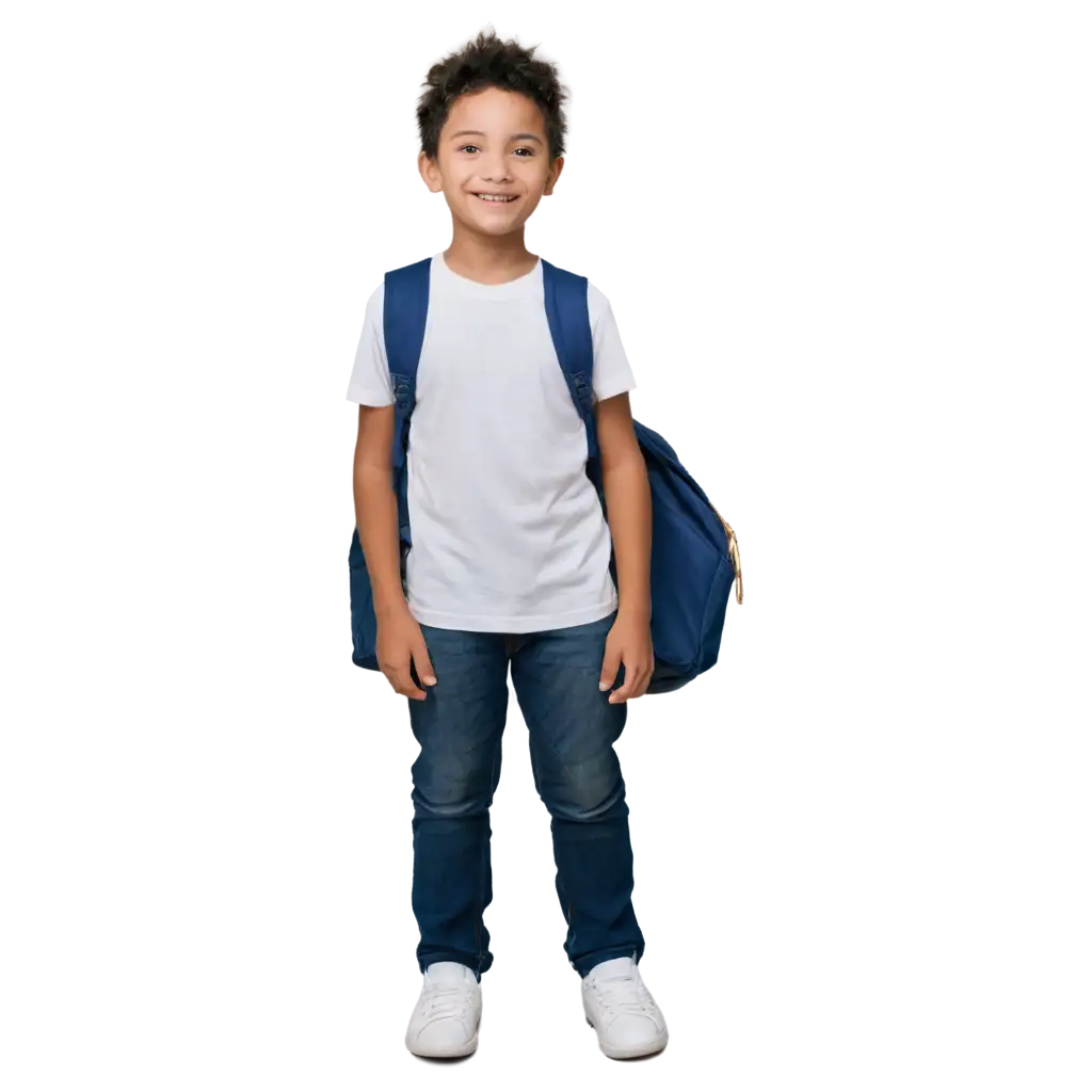 Elementary-School-Student-Standing-and-Smiling-PNG-HighQuality-Image-for-Various-Uses