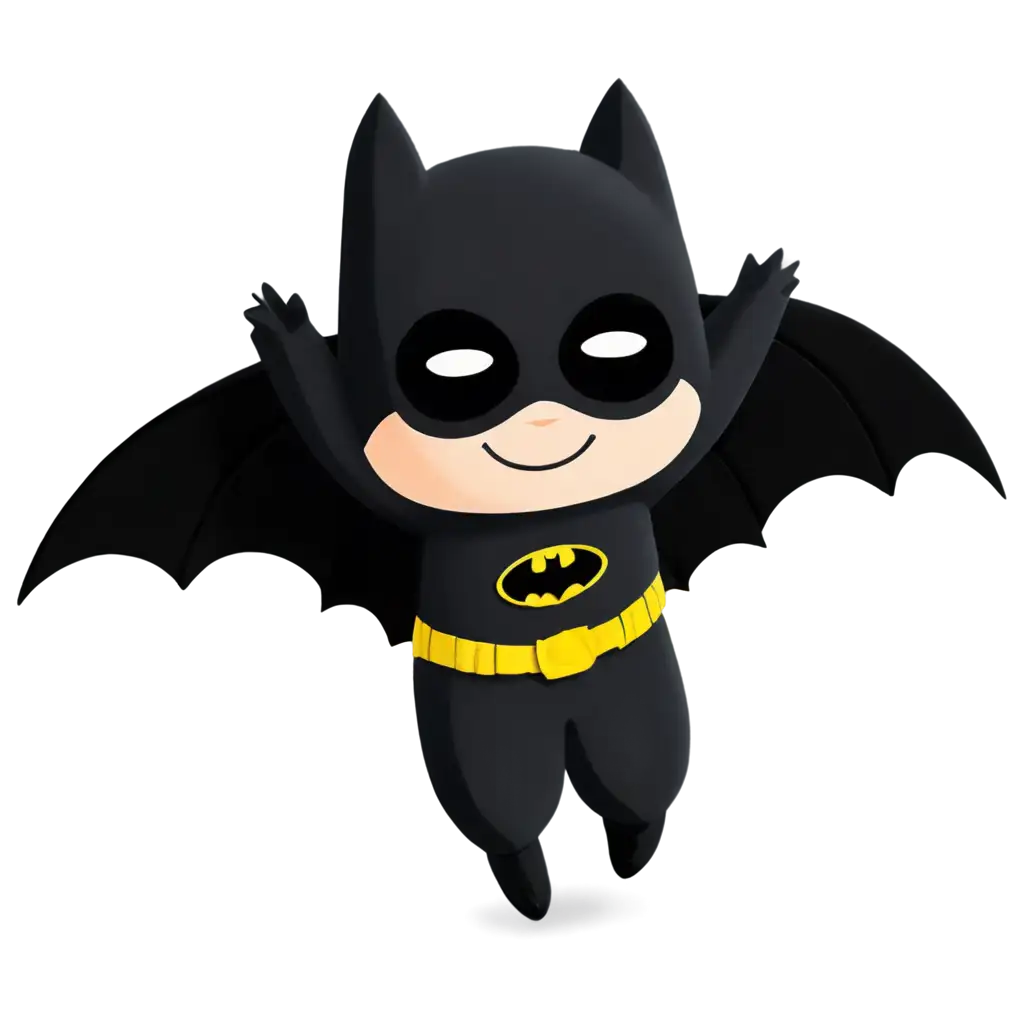 Cute-Batman-Flying-PNG-Image-Perfect-for-Digital-Artwork-Graphic-Design