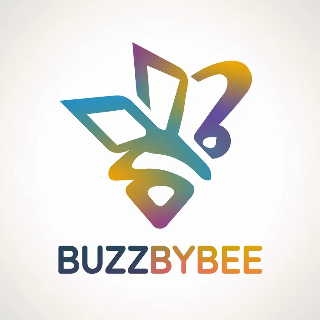 LOGO Design for Buzzbybee 3 B Letters in Speaker or Writing Theme for Marketing Blog and Travel Industry