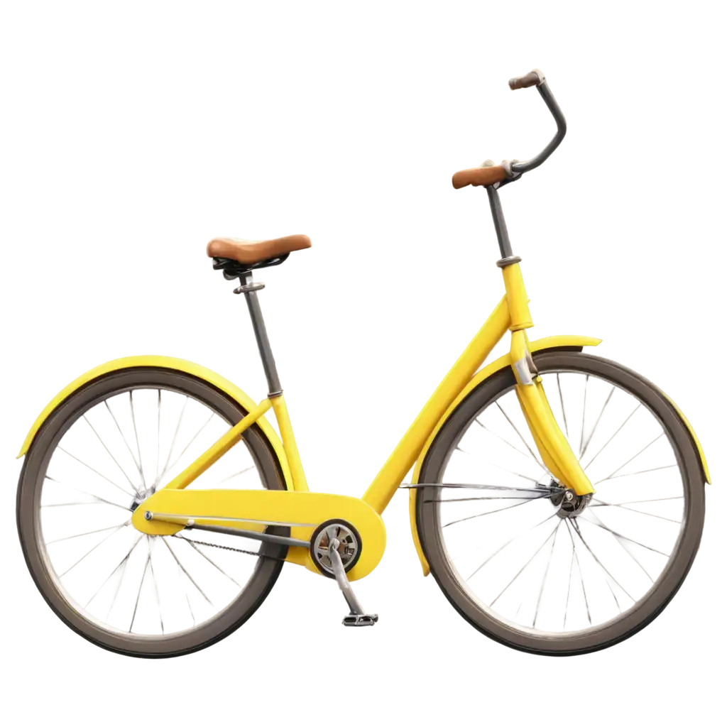 Yellow-Bicycle-Animation-PNG-HighQuality-Transparent-Image-for-Creative-Projects