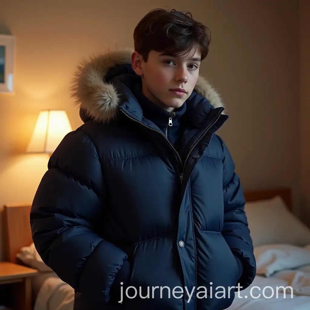 AI-Image-Expansion13YearOld-Boy-in-Puffy-Navy-Winter-Coat-with-Plush-Fur-Hood-in-Cozy-Bedroom