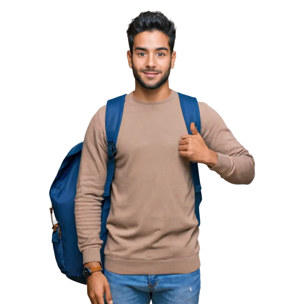 Realistic-PNG-Image-of-Solo-Indian-Man-Traveler-Carrying-a-Backpack-HighQuality-Visual-for-Travel-and-Adventure-Themes