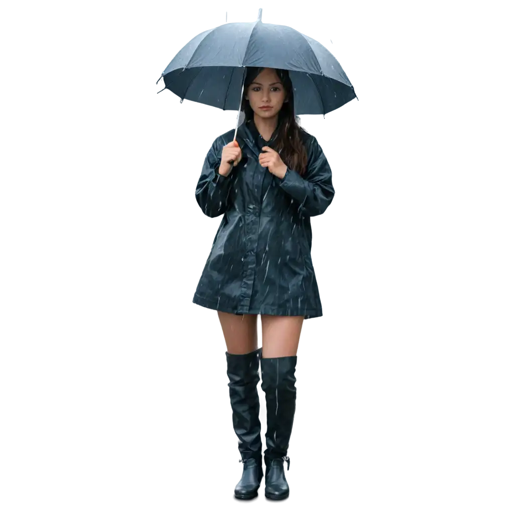 Realistic-Girl-with-Umbrella-in-the-Rain-HighQuality-PNG-Image