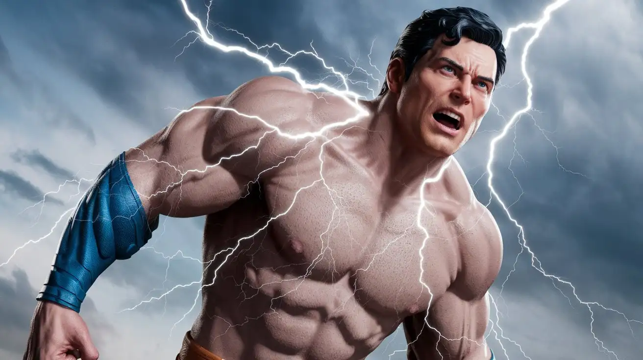 Hyperman-Receiving-Divine-Superpowers-and-Muscular-Transformation