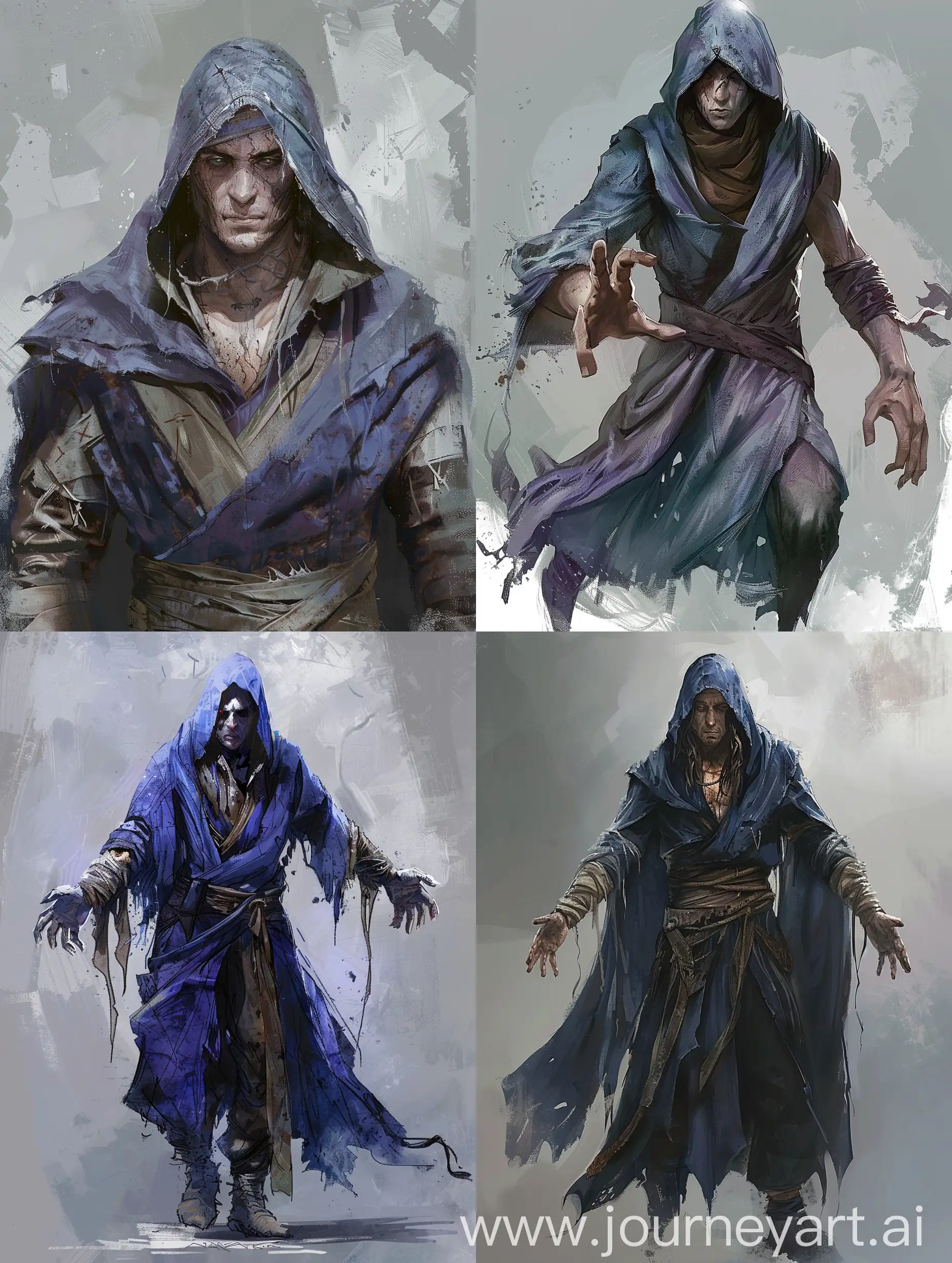 Sad-Wizard-in-Fading-Indigo-Robes-Blind-Eyes-and-Pale-Skin