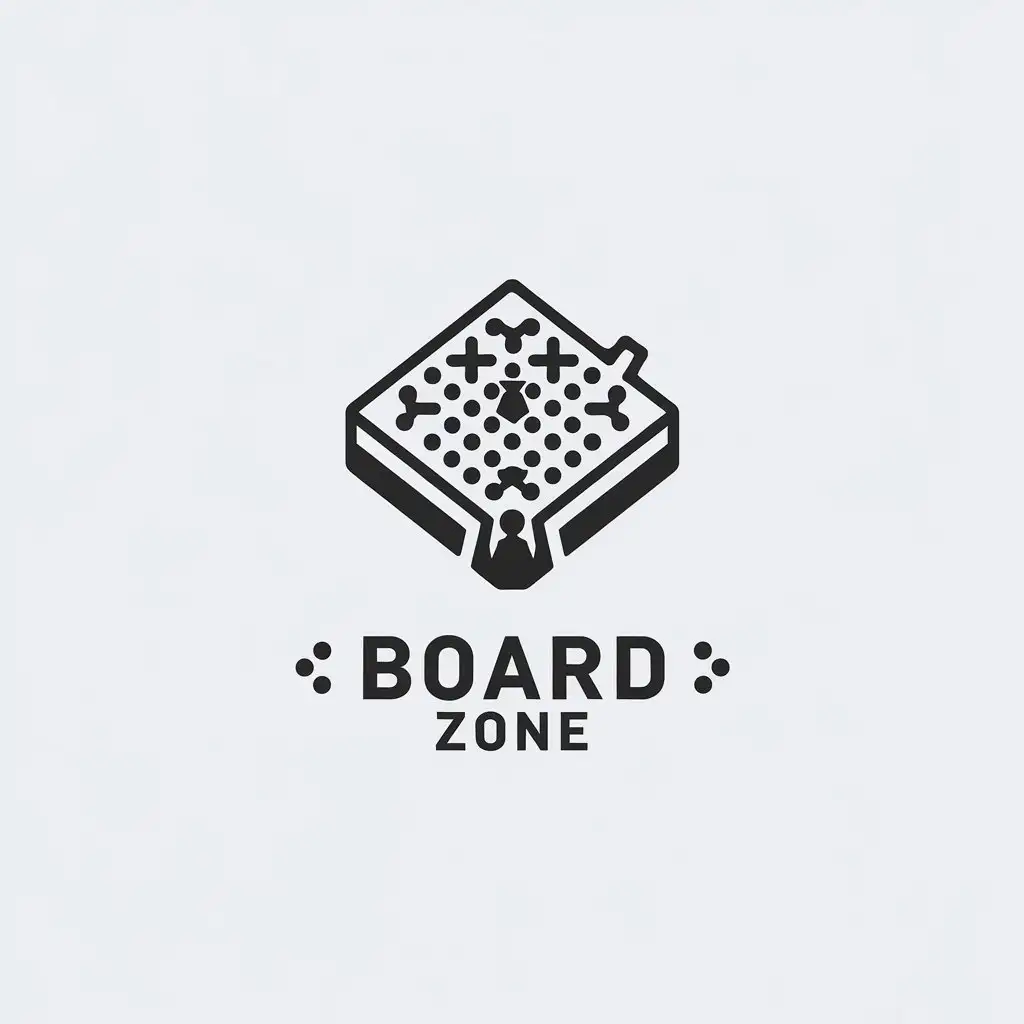 LOGO Design for Board Zone Minimalistic Board Game Theme