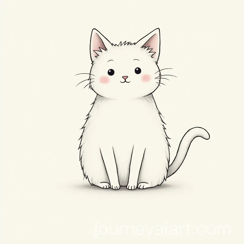 Continuous-Line-DrawingAI-Image-Prompt-Expansion-of-a-Cute-Cat