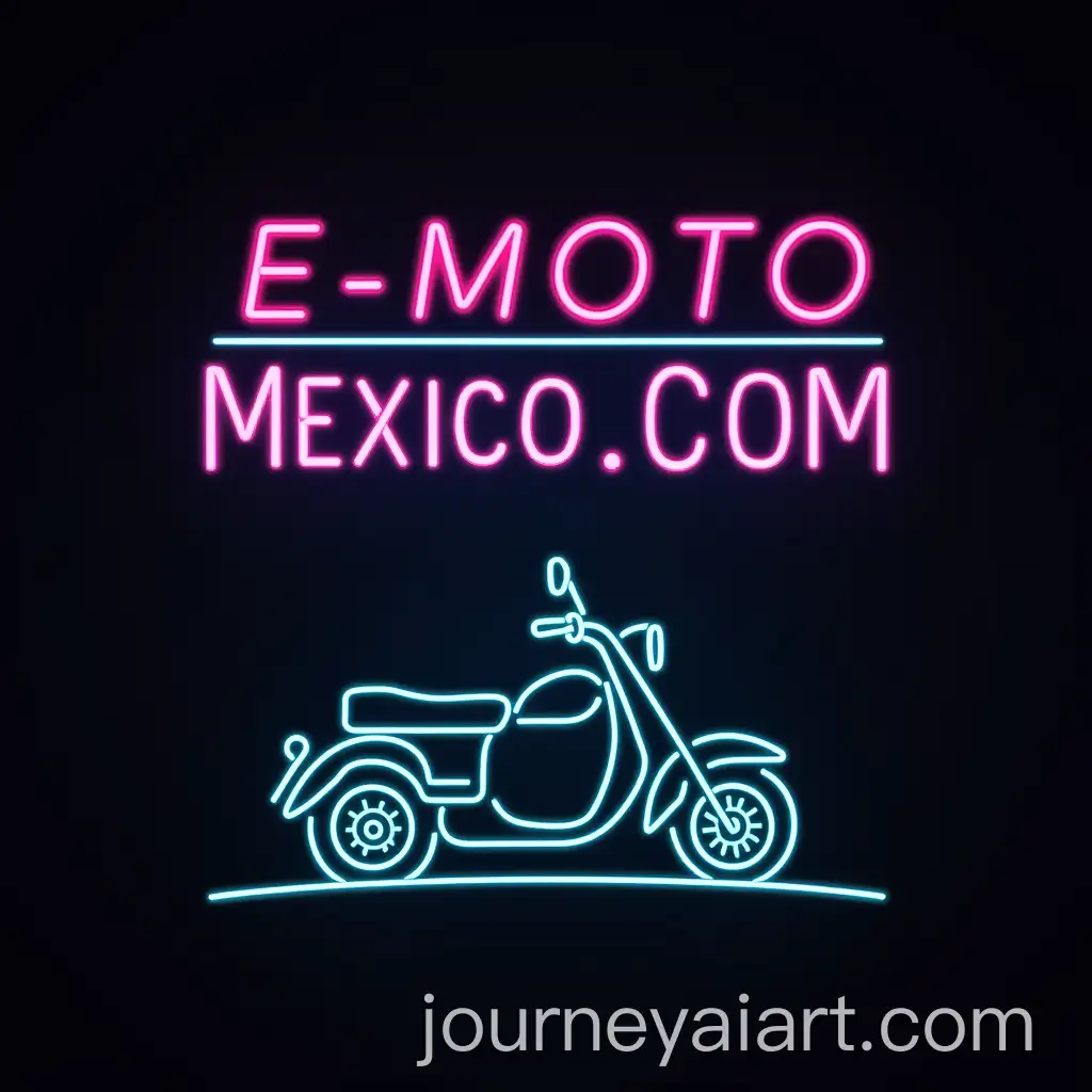 Neon-Text-Logo-Design-with-Blue-Moped-and-Green-Cactus