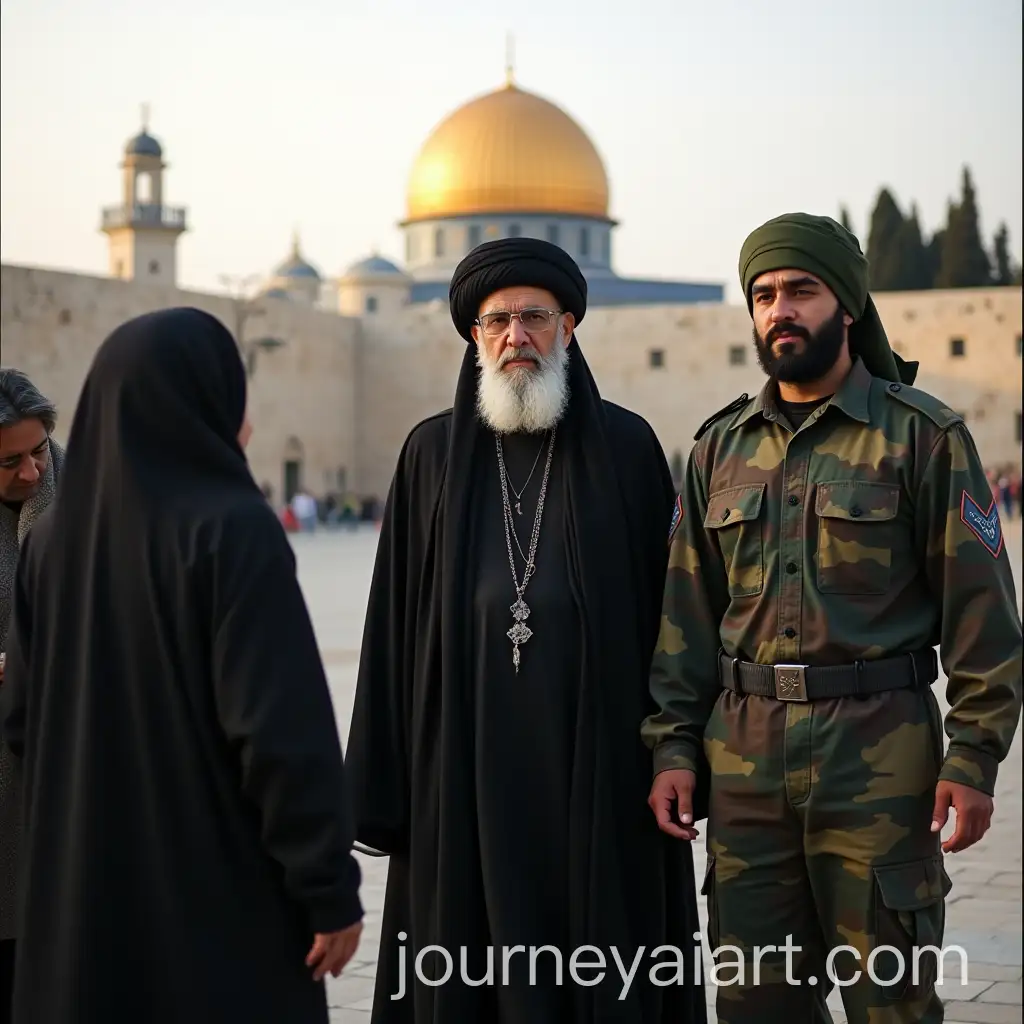 Hassan-Nasrallah-and-Family-with-Dome-of-the-Rock-in-Background