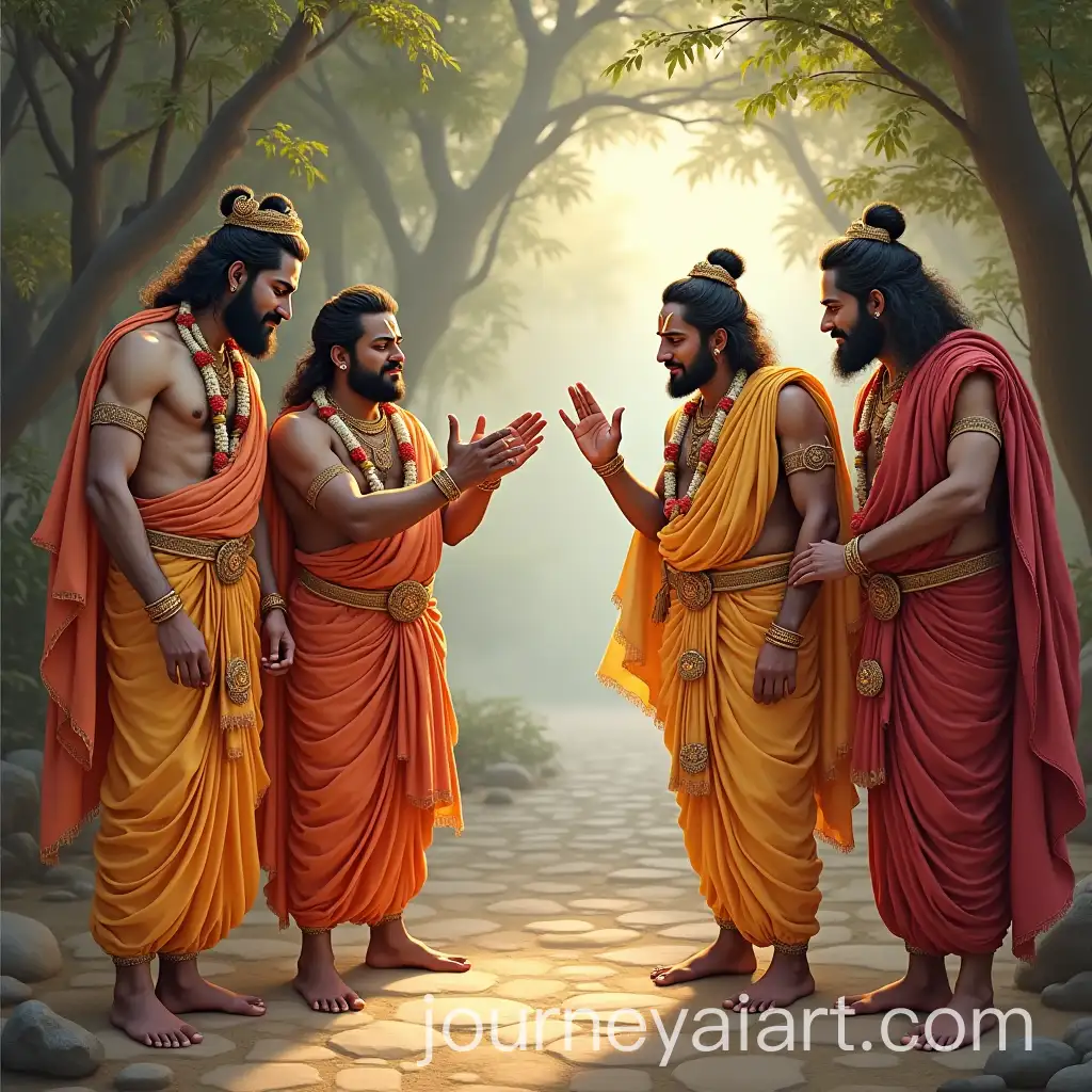 Lord-Ram-Sita-and-Laxman-Bestowing-Blessings-to-Hanuman