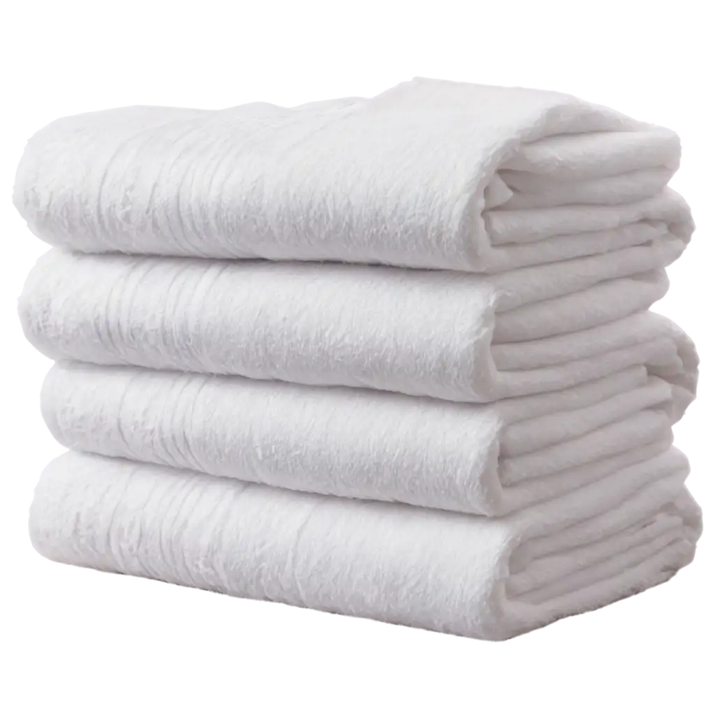 HighQuality-PNG-Image-of-a-White-Towel-Pile-Enhance-Visual-Clarity-and-Quality