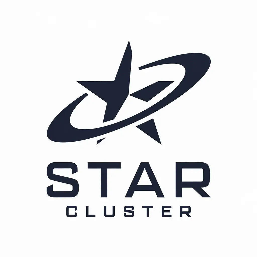 LOGO Design for Star Cluster Vector Design with Star Symbol for Internet Industry