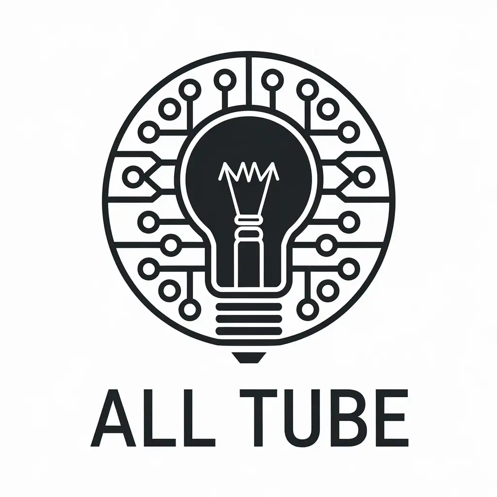 LOGO Design for All Tube TechnologyThemed with Modern Elements and Clear Background