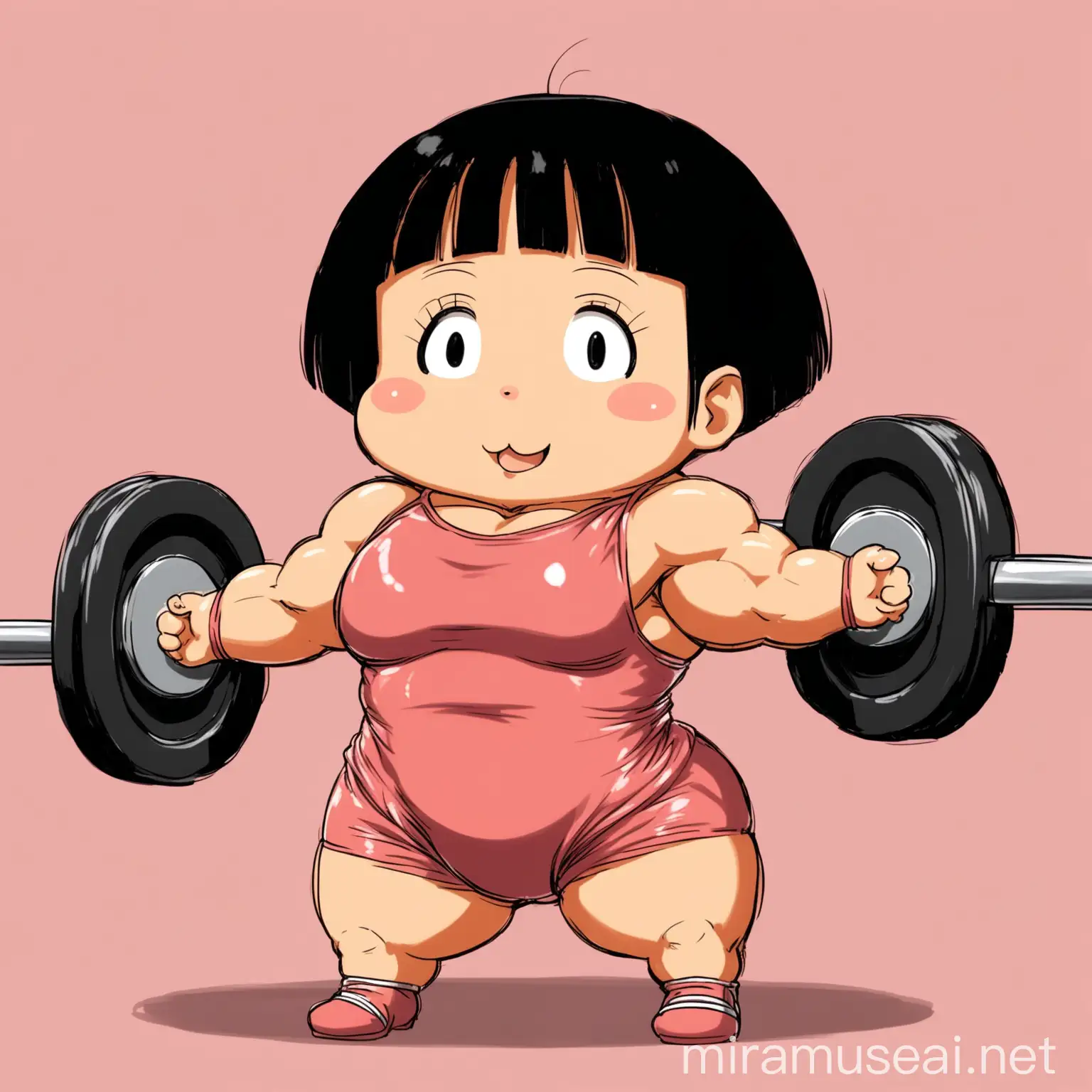 Momoko Sakura Cosplay Bodybuilder in Hamster Outfit