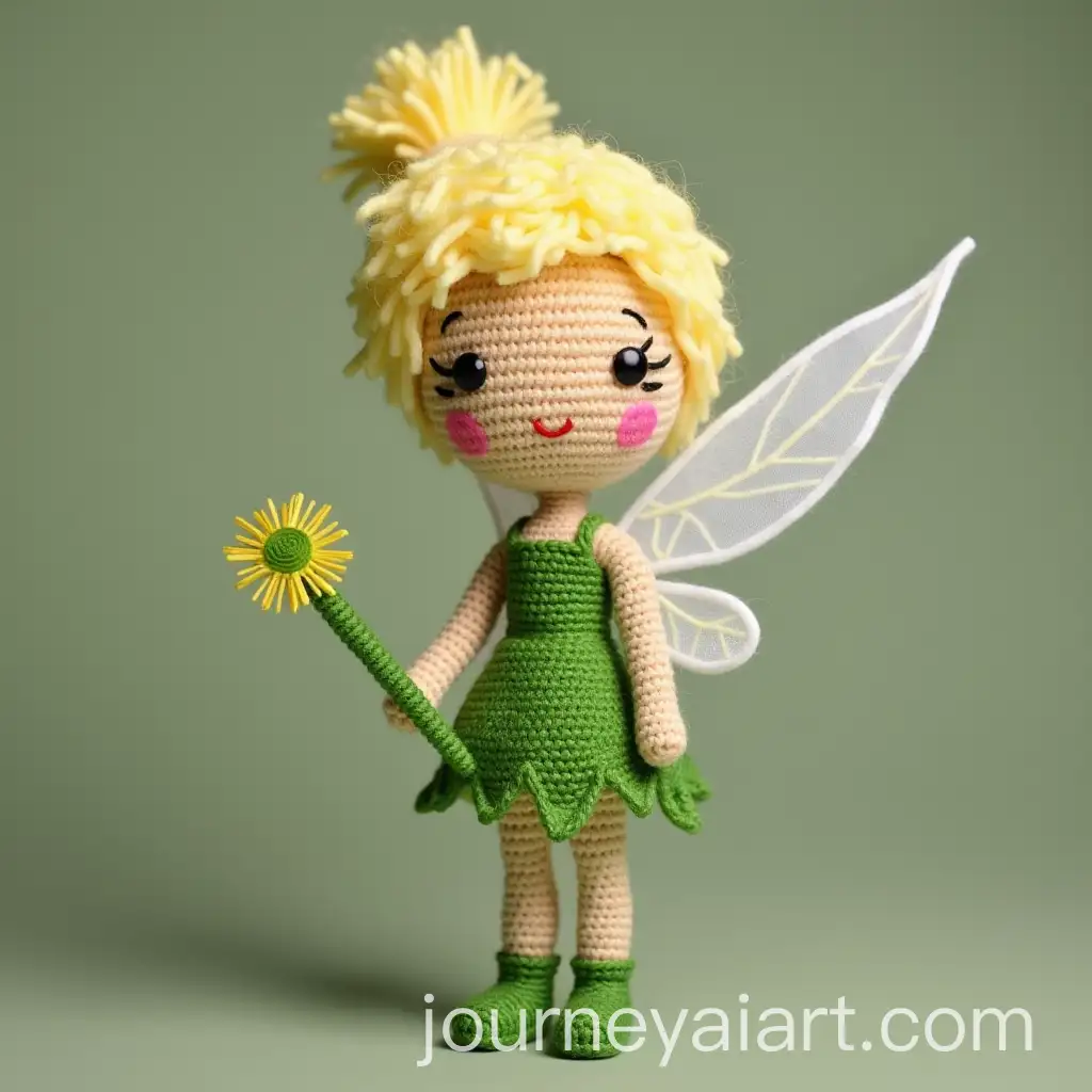 Tinker-Bell-Doll-with-YarnWrapped-Limbs-and-Wooden-Bead-Head