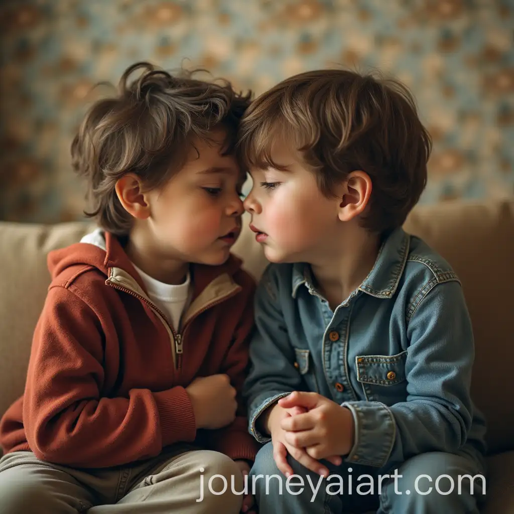 Boy-Whispering-a-Story-to-a-Group-of-Enchanted-Friends