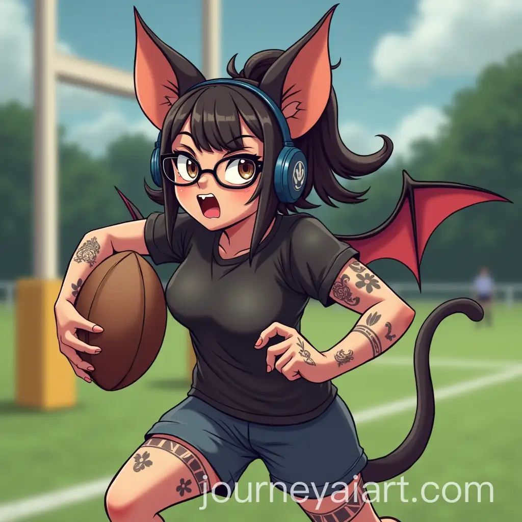 Hybrid-Human-and-Bat-Character-Playing-Rugby-with-Glasses-and-Tattoos