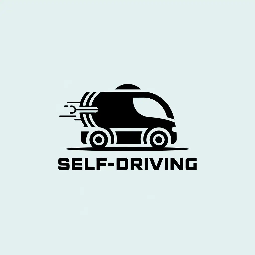 LOGO-Design-for-SelfDriving-Minimalistic-Commercial-Vehicle-Symbol