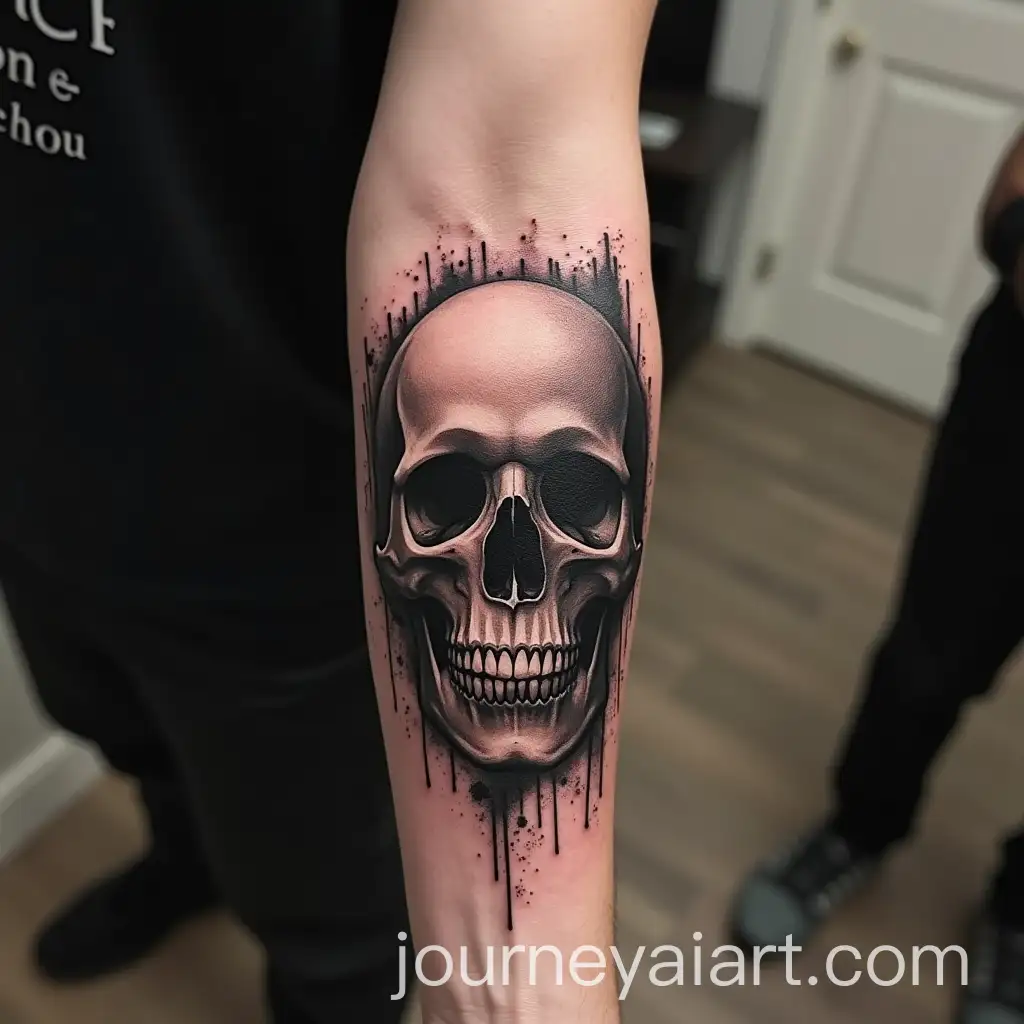 Intricate-Skull-Tattoo-Design-for-Forearm