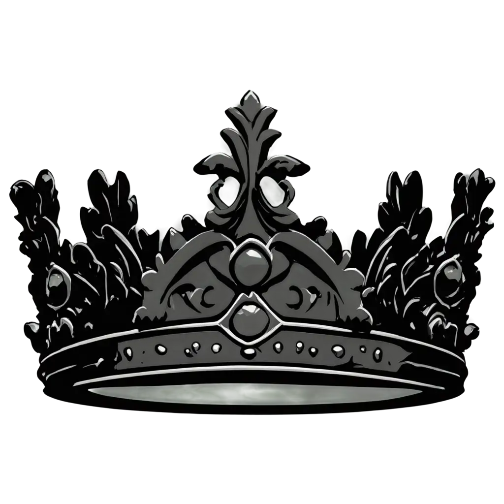 Black-Crown-PNG-Image-HighQuality-Transparent-File-for-Diverse-Use