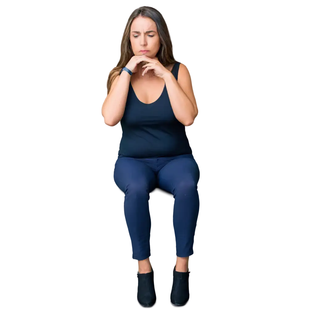 Sad-Woman-Unable-to-Lose-Weight-PNG-Image-Conceptual-Artwork