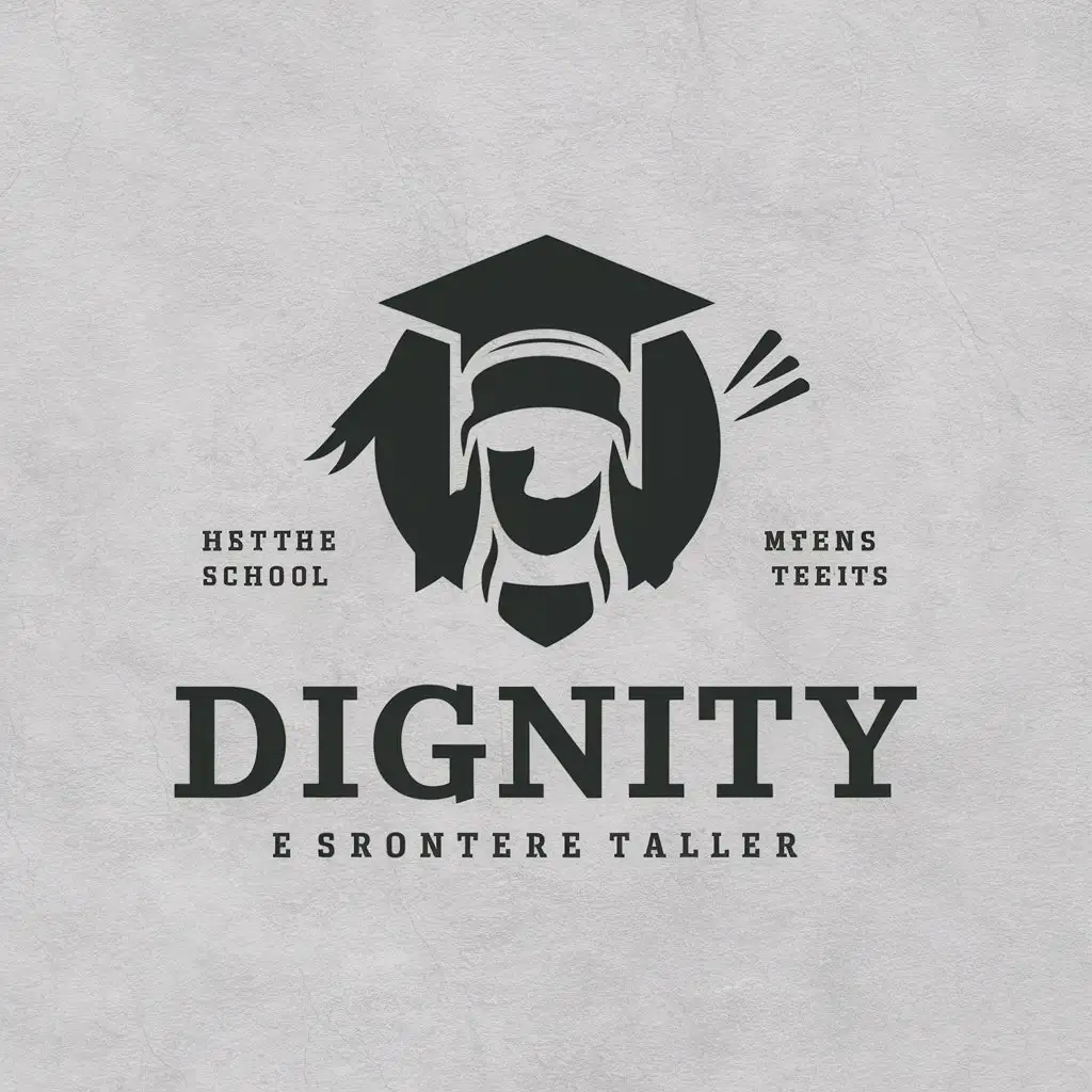 LOGO Design for Dignity High School Senior Vector Logo with Clear Background