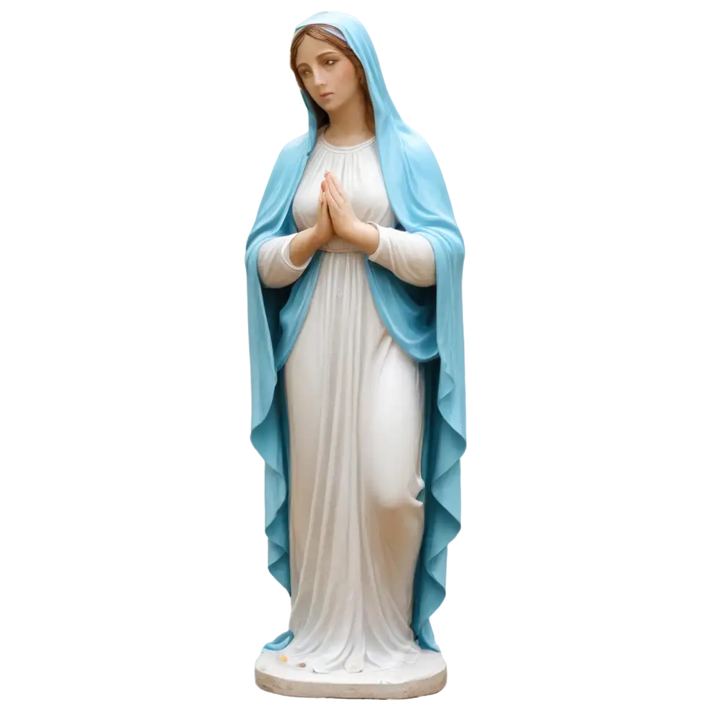 HighQuality-PNG-Statue-of-Mother-Mary-for-Various-Digital-Applications