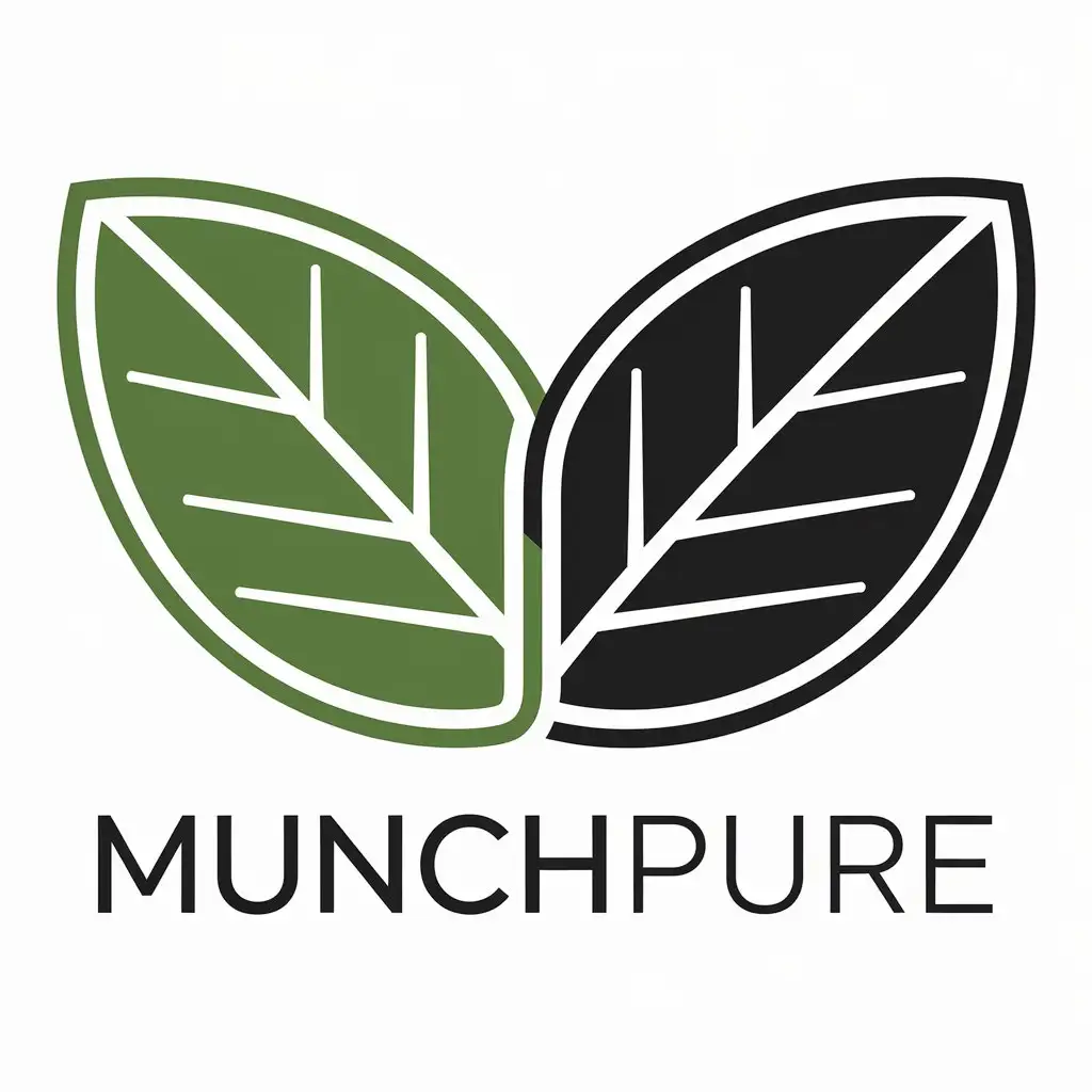 LOGO Design for Munchpure Leaf Symbol for Sports Fitness Industry