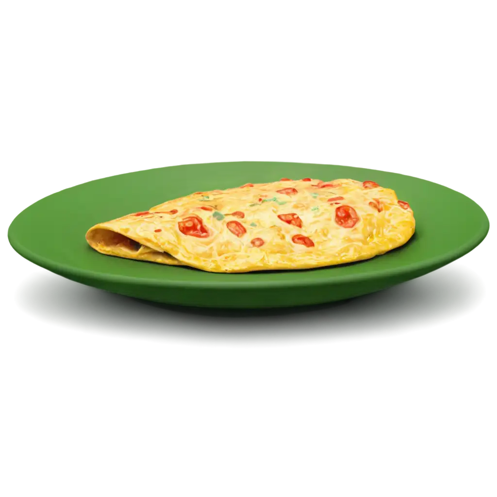 Delicious-Omelet-in-Green-Plate-PNG-Fresh-and-Appetizing-Food-Image