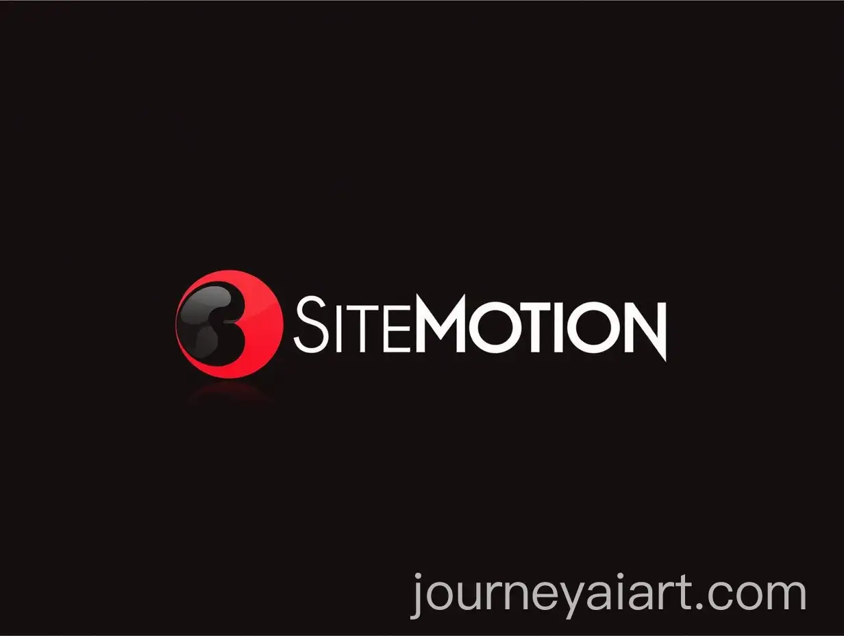 3D-Logo-Design-for-Site-Motion-in-Red-Black-and-White