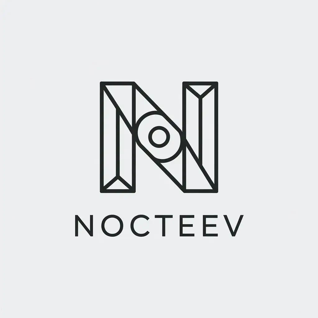 LOGO Design for Nocteev Minimalistic Typographic Design for Retail Industry with Clear Background