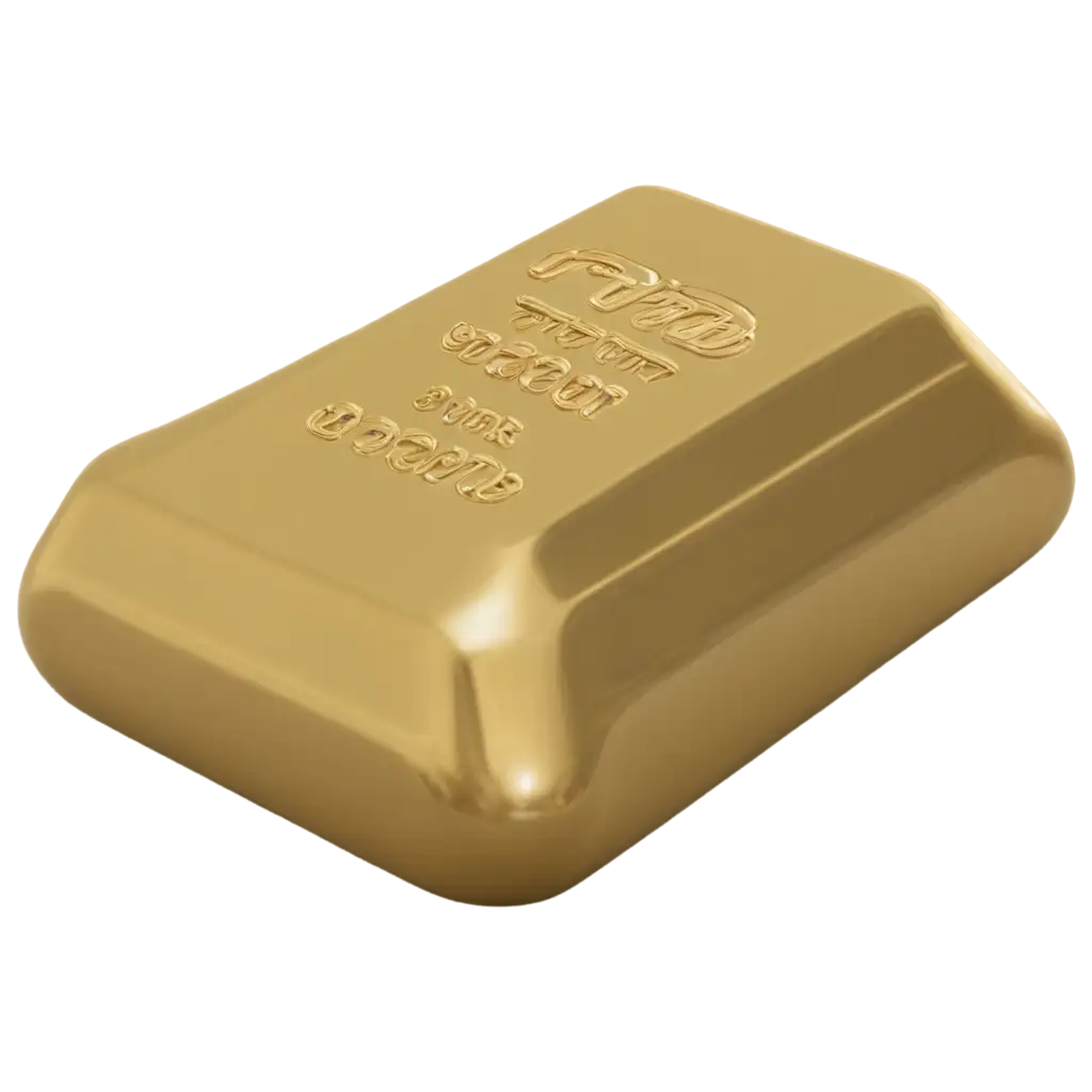 3D-Gold-Ingot-PNG-Precise-Render-of-a-Shining-Gold-Bullion