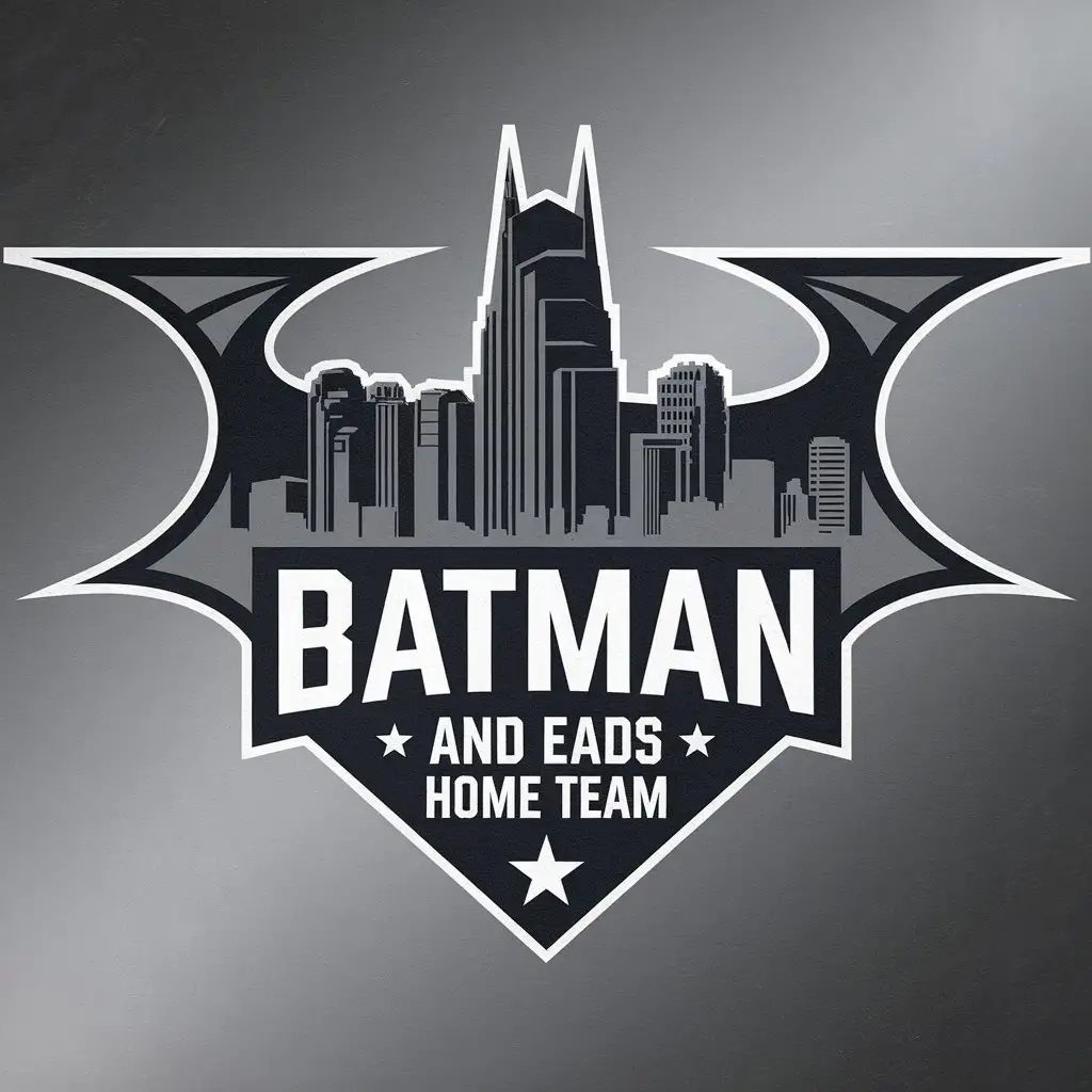 LOGO Design For Batman and Eads Home Team Modern Minimalist Real Estate Logo with Nashville Skyline