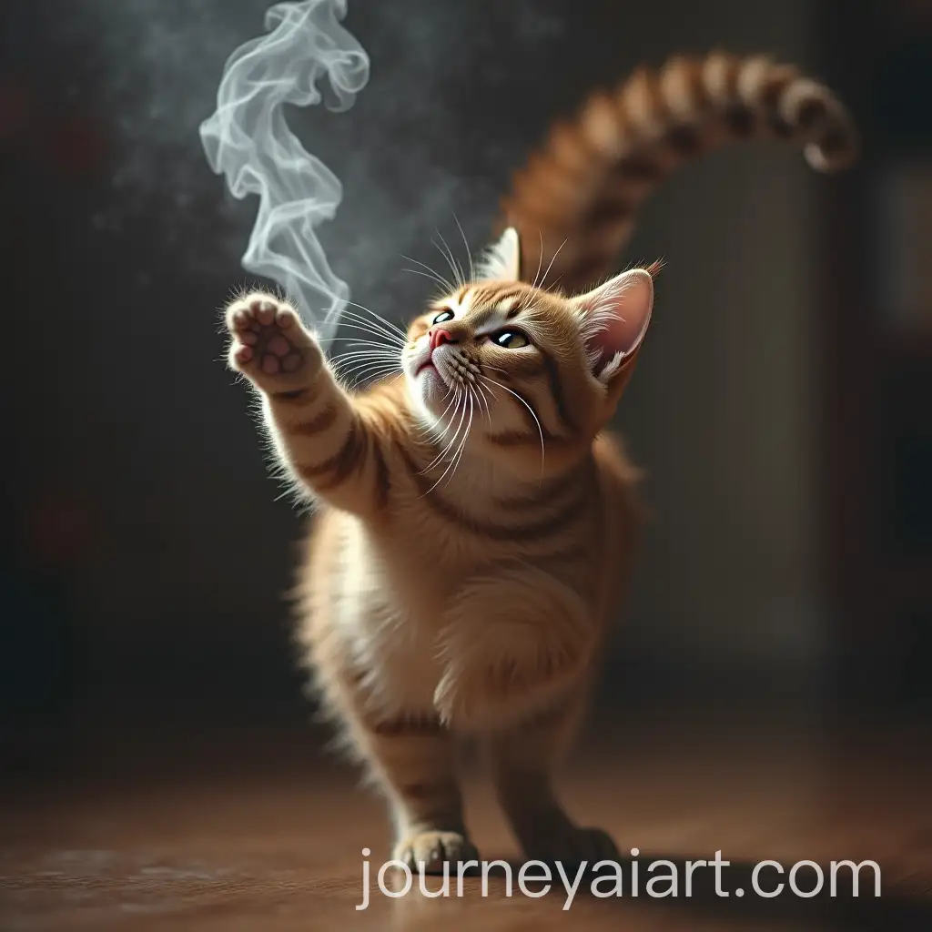 Flying-Cat-Smoking-in-Surreal-Artistic-Style