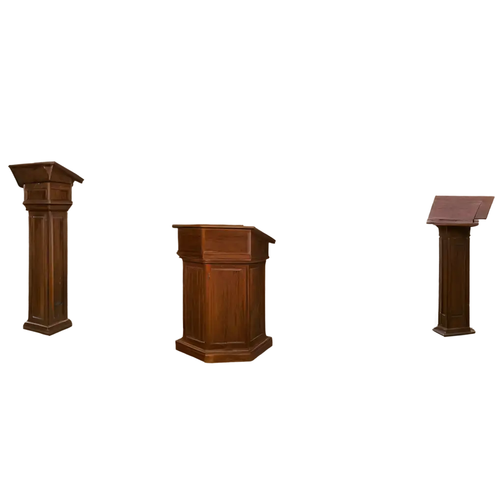 Pulpit-PNG-Image-HighQuality-Transparent-Artwork-for-Religious-and-Ceremonial-Themes