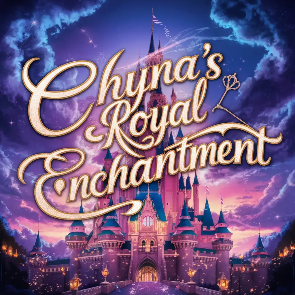 Chynas-Royal-Enchantment-with-Disney-Castle-and-Elegant-Typography