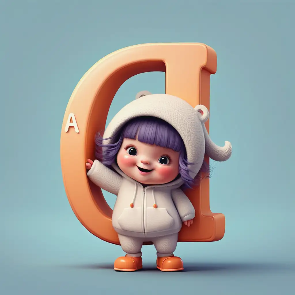 cute alphabet character