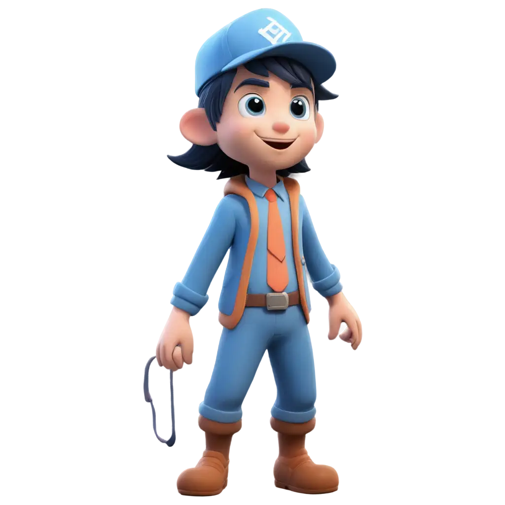 Cute-3D-Blue-Godot-Game-Engine-Character-PNG-for-Enhanced-Digital-Art