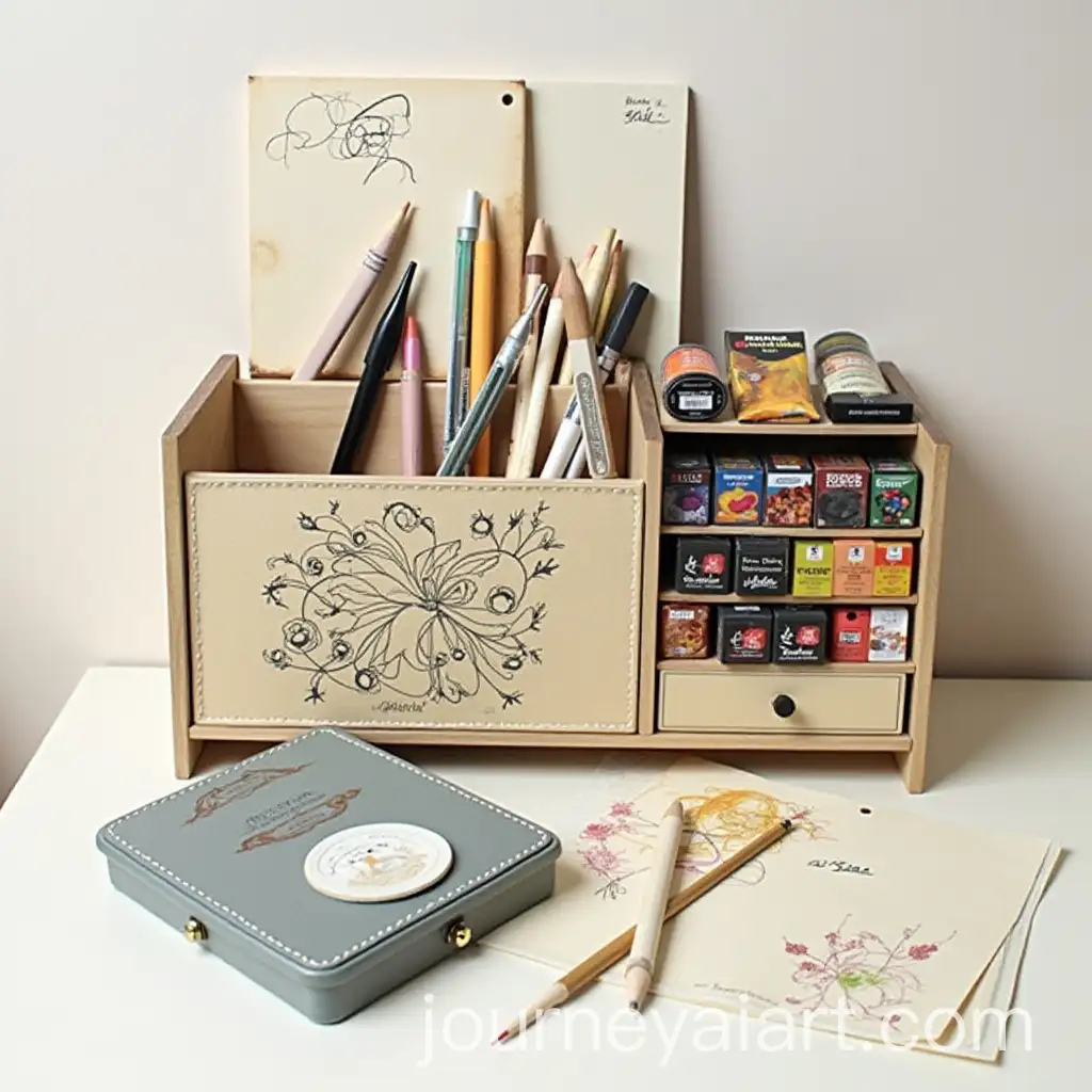Artist-Sketch-Storage-Organizer-with-Creative-Design-and-Practical-Features