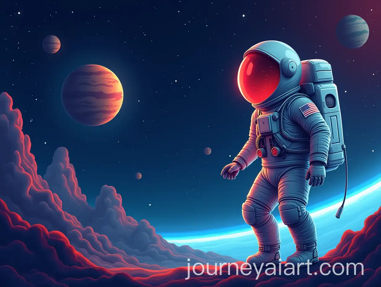 Unique-Astronaut-Vector-Design-in-Outer-Space