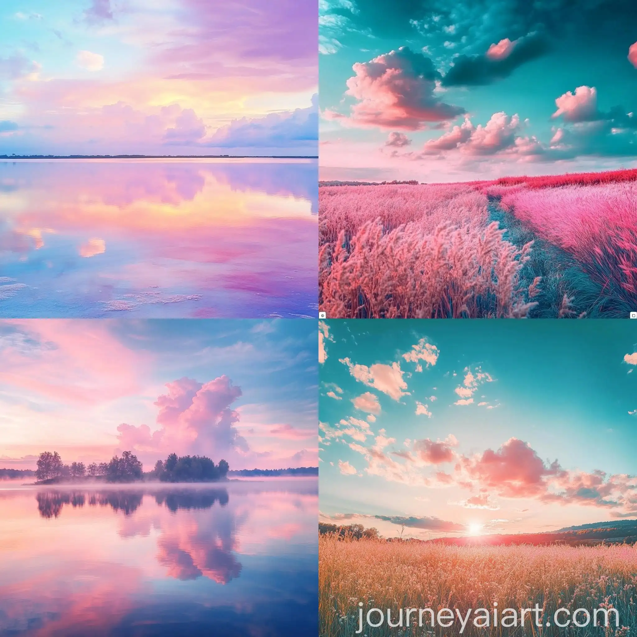 Cheerful-Summer-Sky-Landscape-with-Pastel-Colors