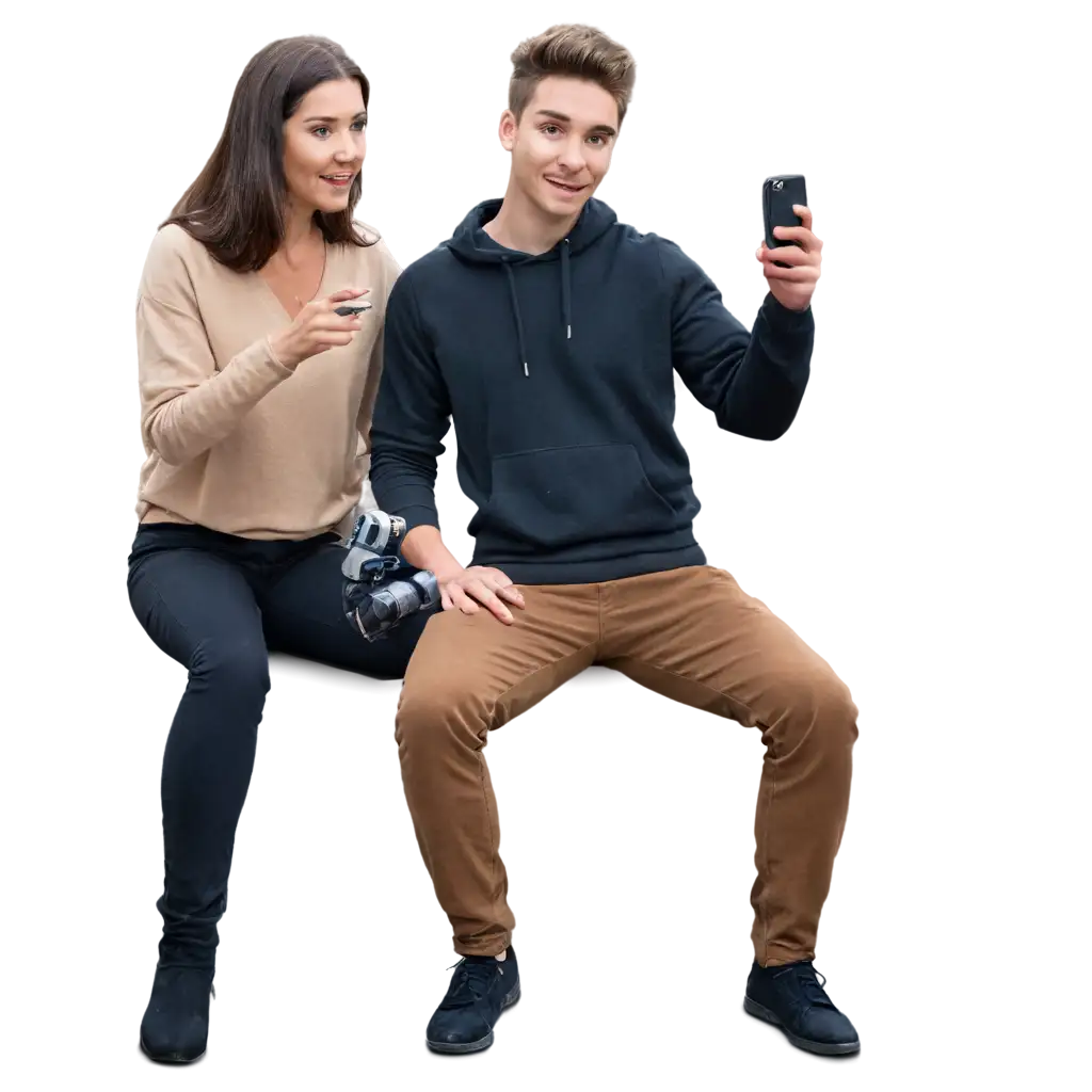 HighQuality-PNG-Image-of-a-Woman-and-Man-Vlogging-for-Engaging-Content-Creation