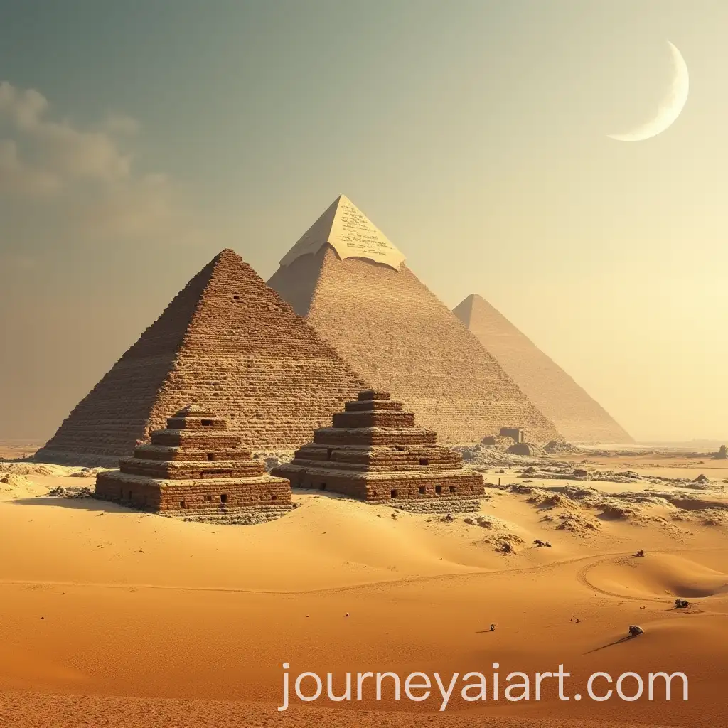 Ancient-Pyramids-of-Egypt-with-Pharaohs-in-the-Desert-Landscape