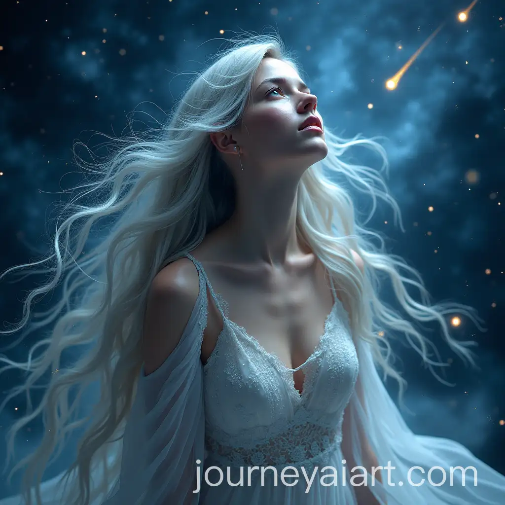 Ethereal-Cosmic-Singer-in-a-Starry-Universe