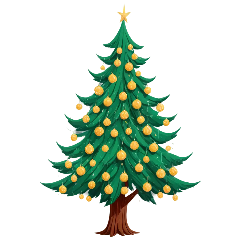 New-Years-Tree-Cartoon-PNG-in-the-Style-of-Disneyland-HighQuality-Image-for-Festive-Celebrations