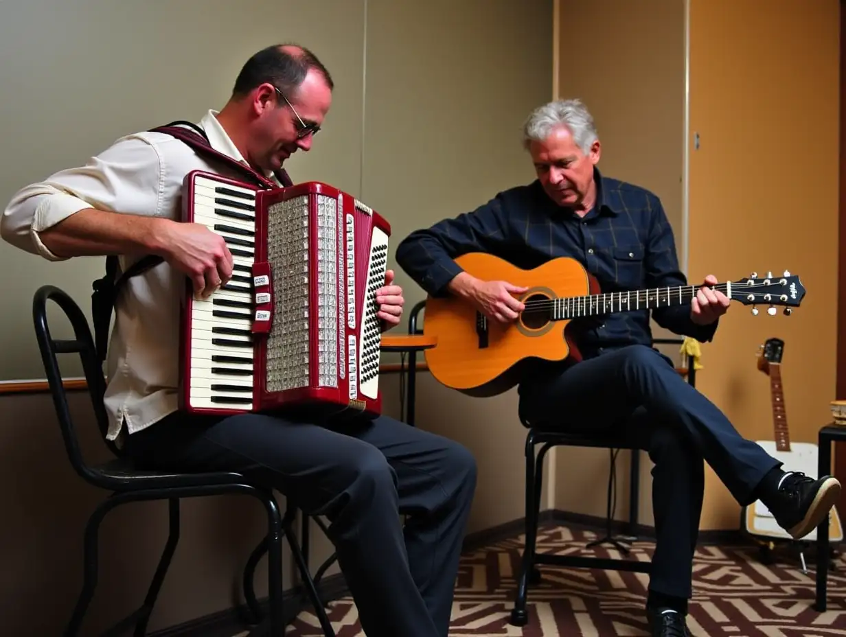 Accordion and guitar