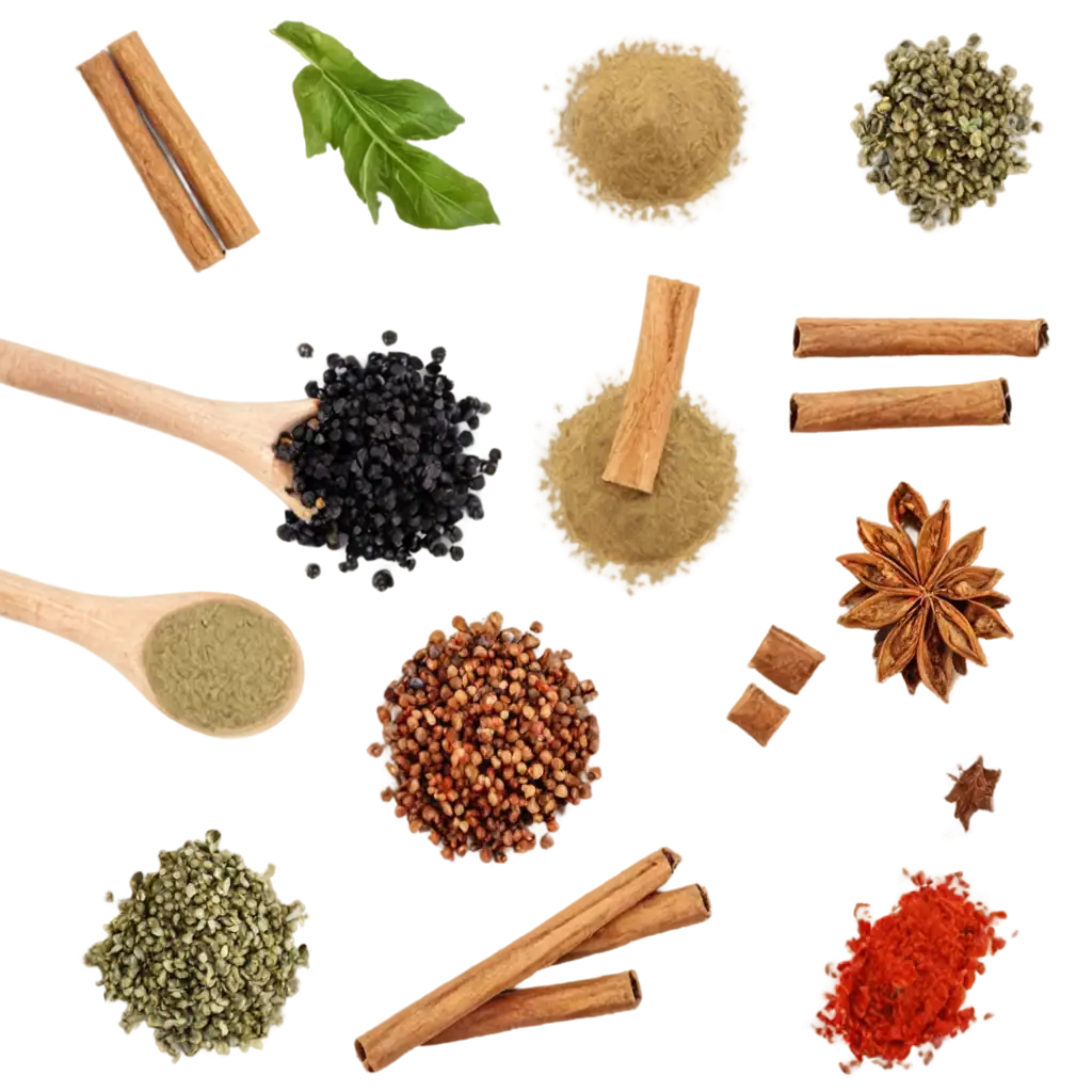 HighQuality-PNG-Image-of-Culinary-Spices-Enhance-Your-Culinary-Content-with-Clear-and-Detailed-Visuals