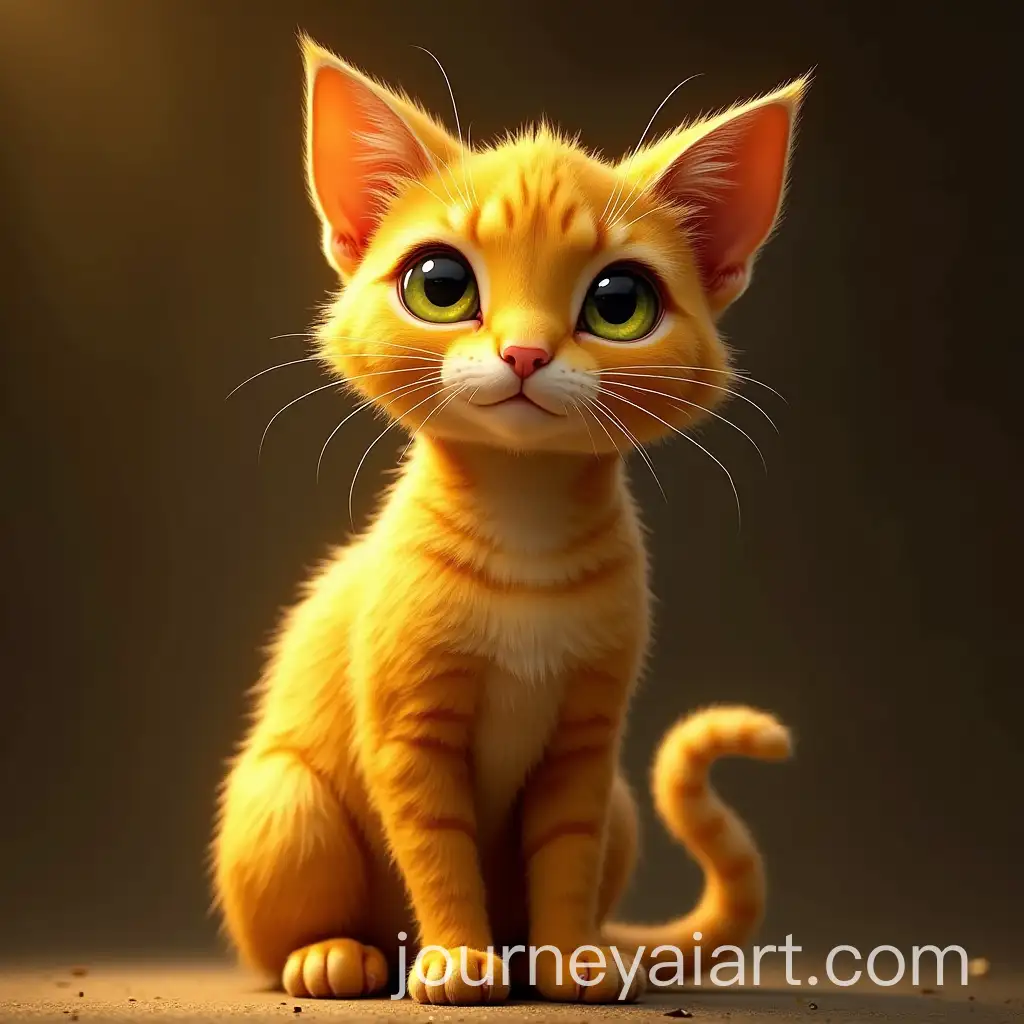 Majestic-Golden-Cat-with-Shimmering-Fur