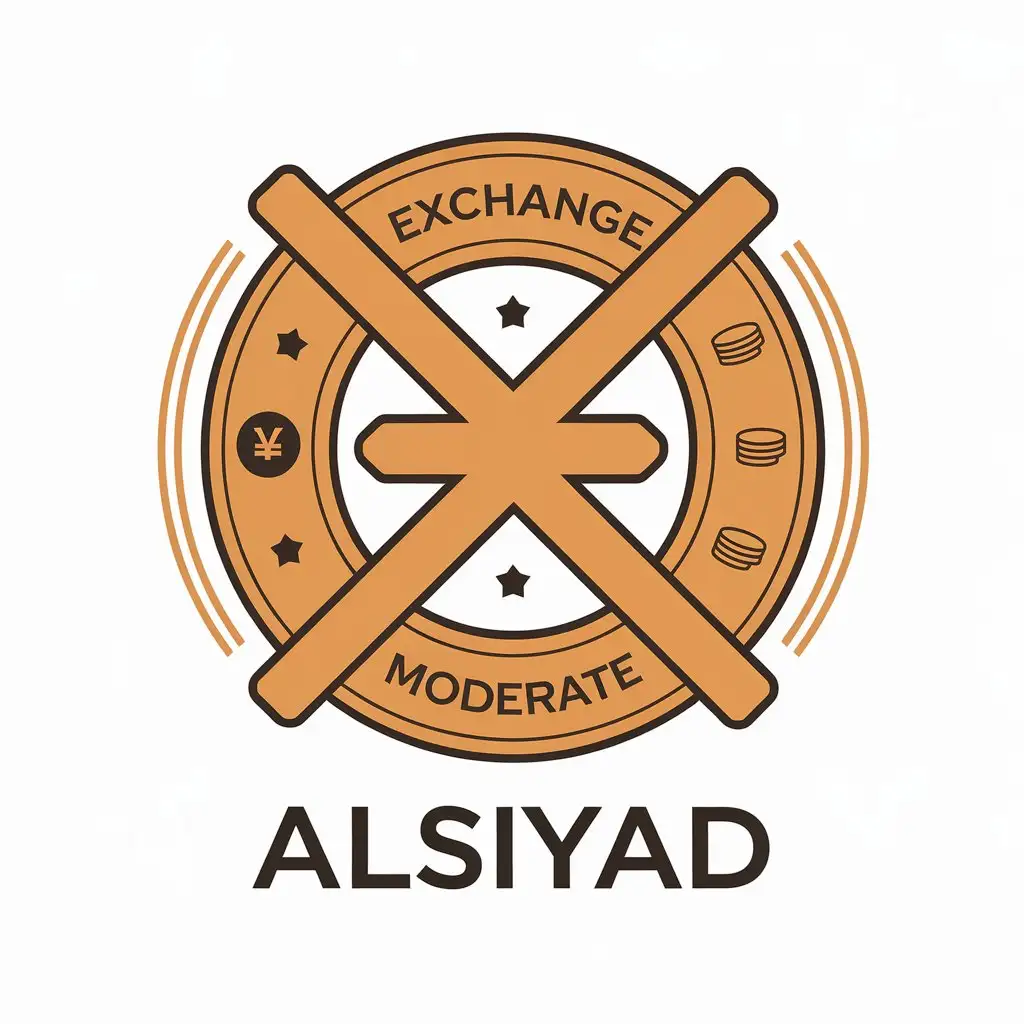 LOGO-Design-for-Alsiyad-Finance-Industry-Symbol-with-Coins-and-Currency-Exchange-Theme